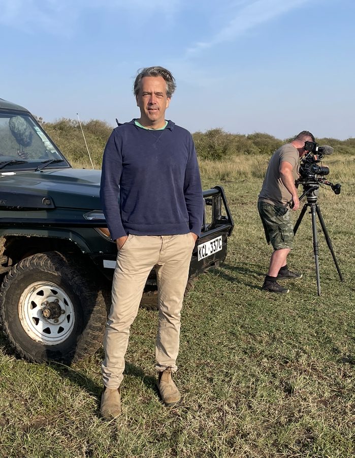 On location, Kenya